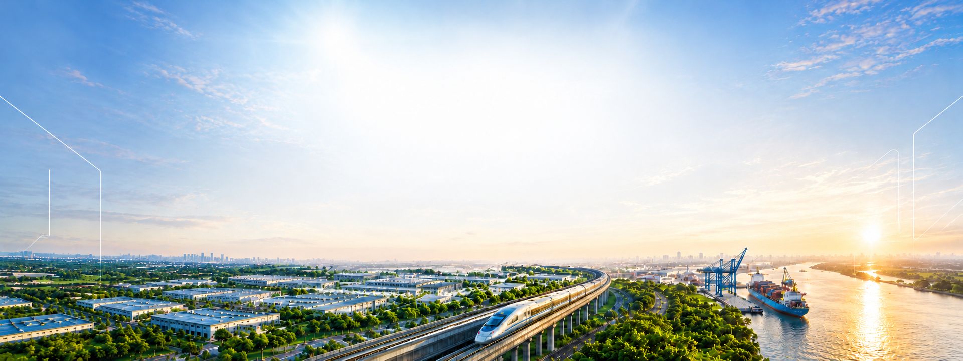 Hanip 1 kết nối đường sắt, cảng và trục logistics